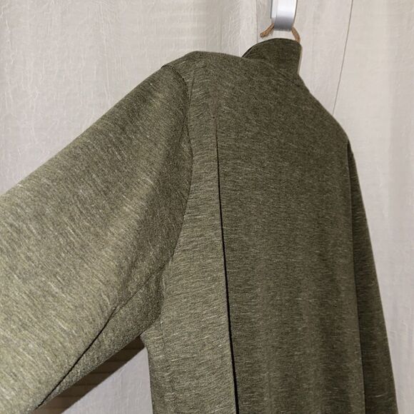 GERRY M Men’s Camo Green Heathered Full Zip Sweatshirt - Picture 9 of 16